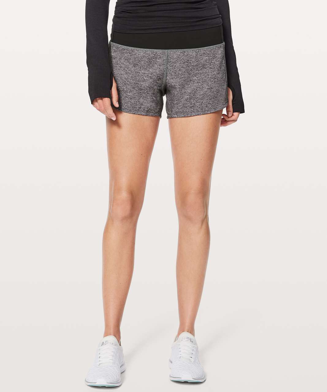 Lululemon Speed Up Short *Long 4 - Heather Lux Multi Black