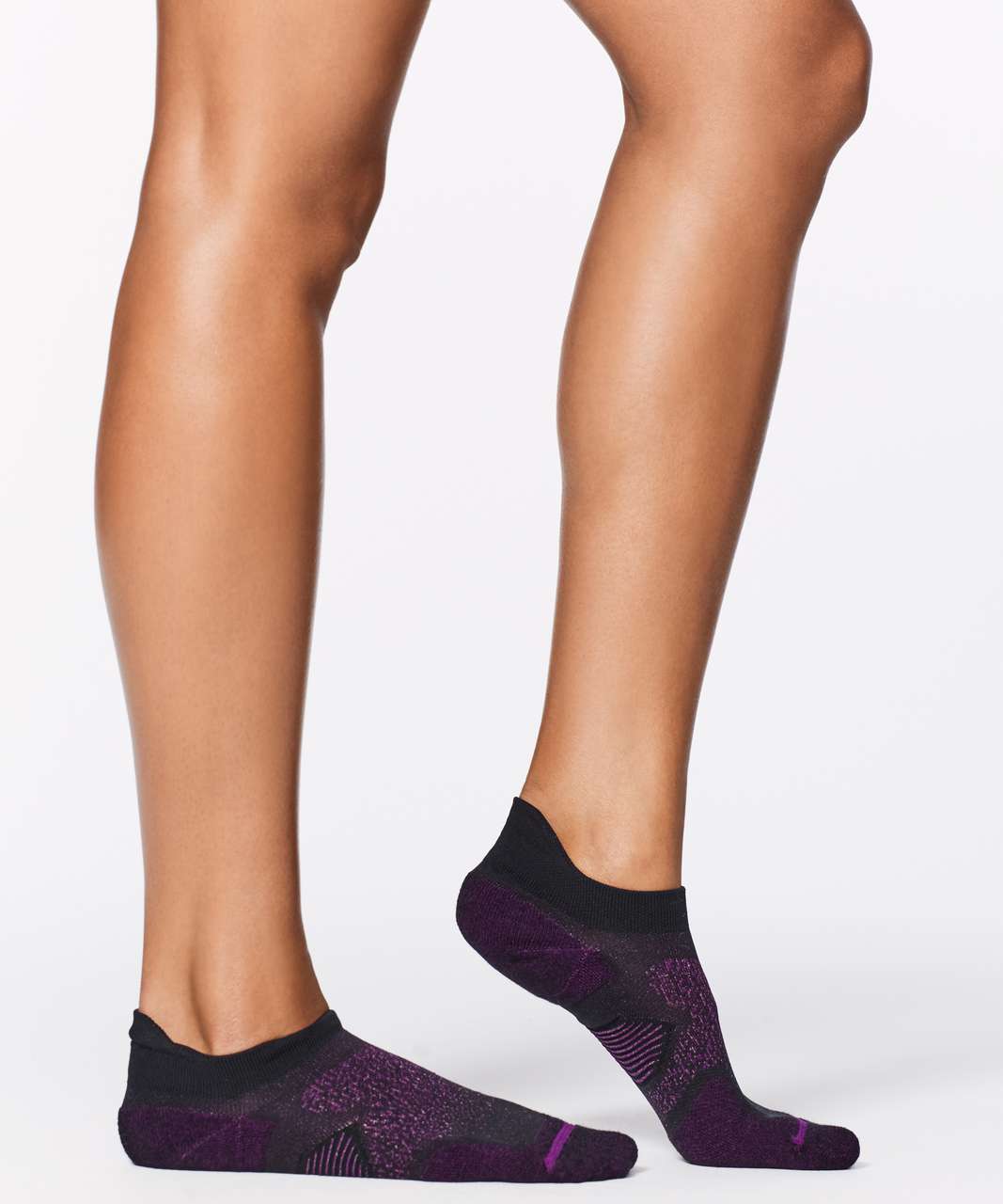 Lululemon Speed Sock Silver - Ultra Plum / Black