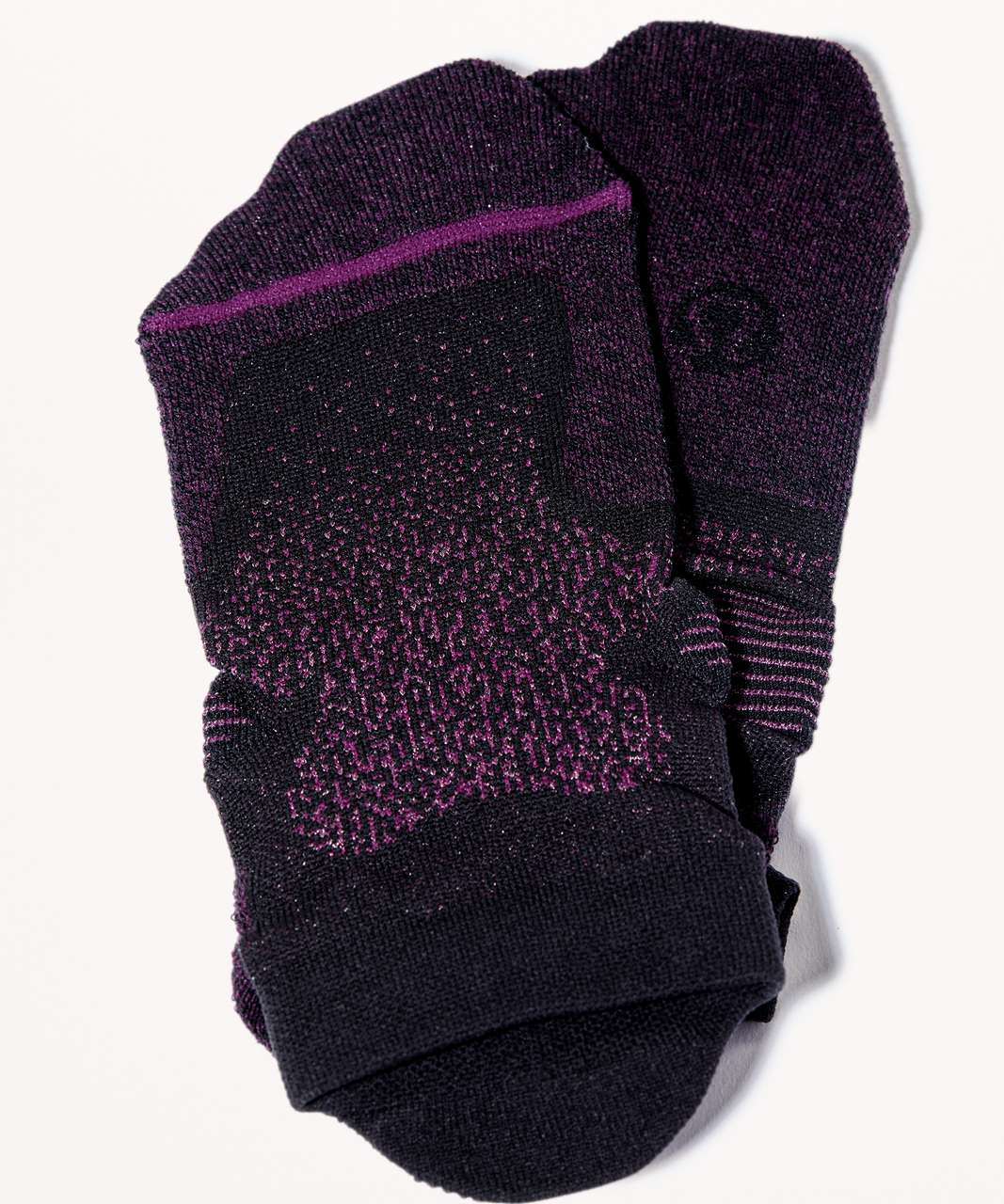 Lululemon Speed Sock Silver - Ultra Plum / Black