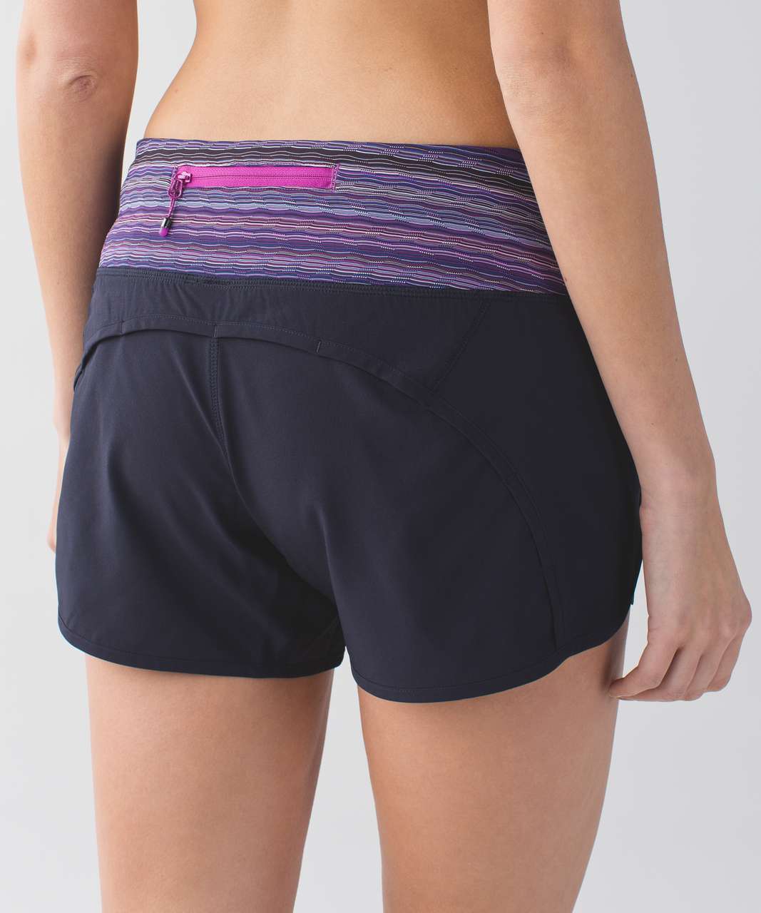 Lululemon Run Times Short 4-way Stretch 4" - Naval Blue / Space Dye Twist Ultra Violet Multi / Ultra Violet