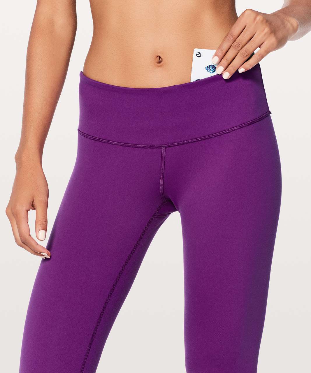 Lululemon Wunder Under Crop III Full-On Luon 21 - Tender Violet - lulu  fanatics