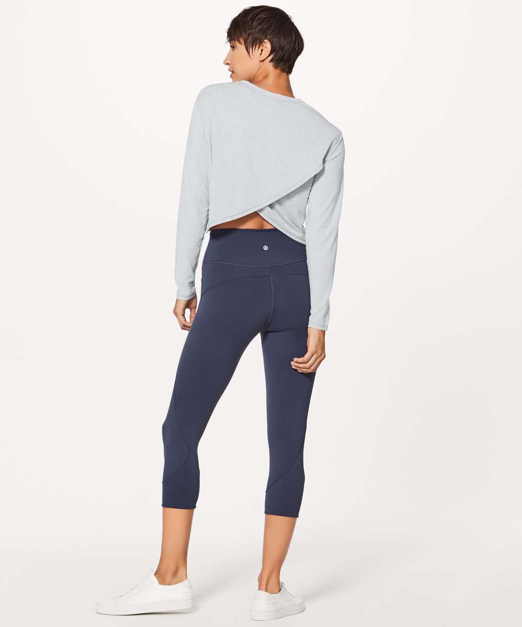 Lululemon Pushing Limits Long Sleeve - Heathered Hail / Hail - lulu fanatics