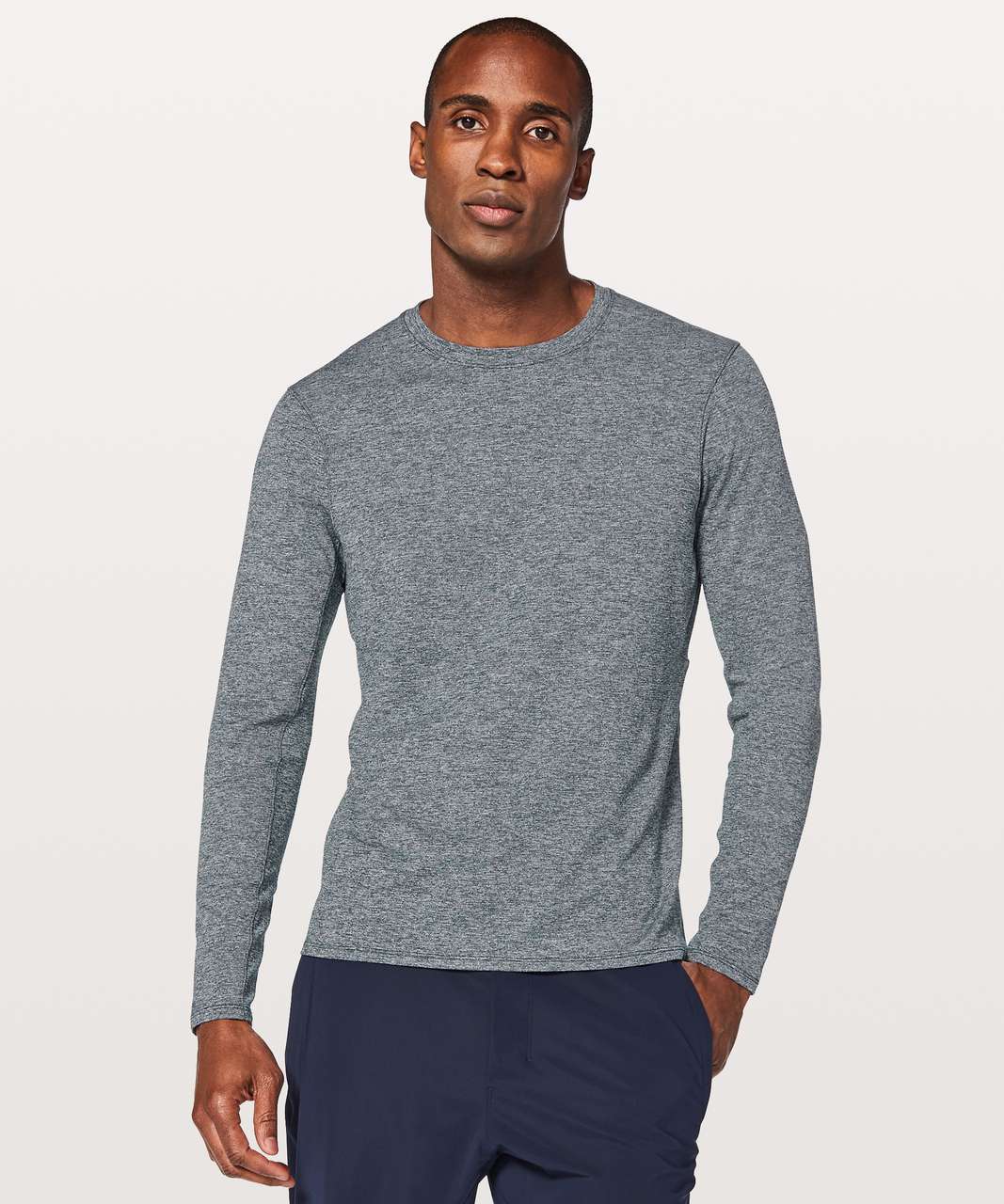 Lululemon Drysense Mesh Long Sleeve - Heathered True Navy (First