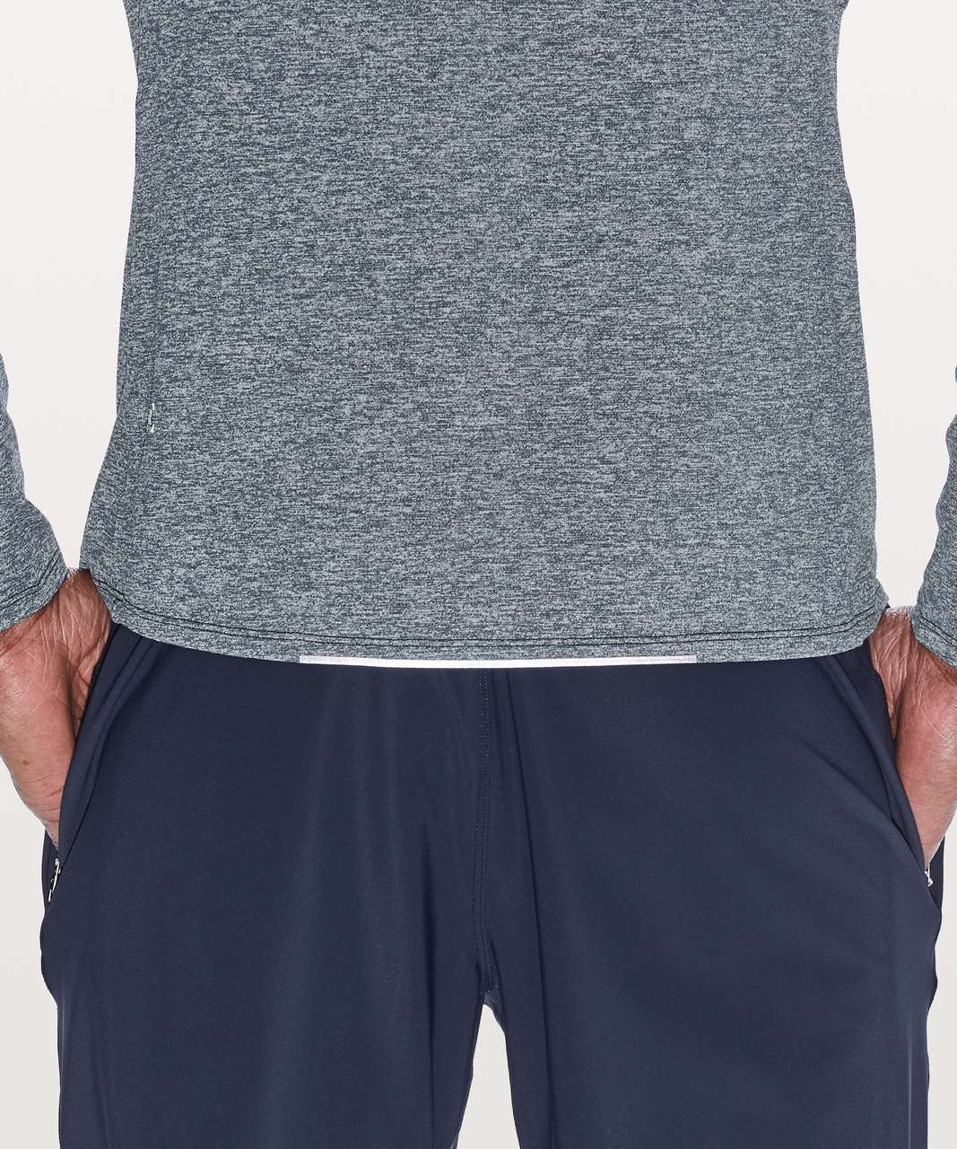 Lululemon Drysense Mesh Long Sleeve - Heathered True Navy (First Release)