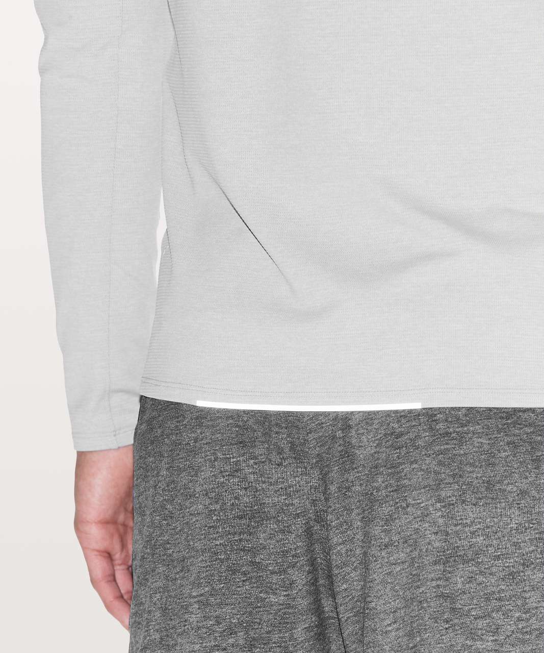 Lululemon Drysense Mesh Long Sleeve - Heathered Sea Salt (First Release)