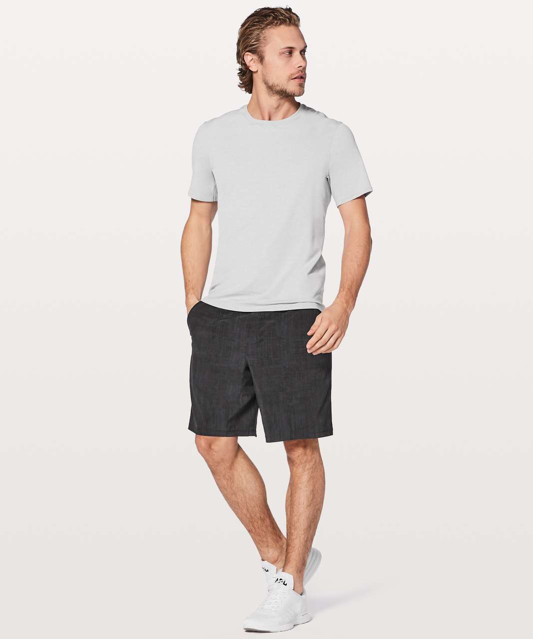 Lululemon Drysense Mesh Short Sleeve - Heathered Sea Salt (First Release)