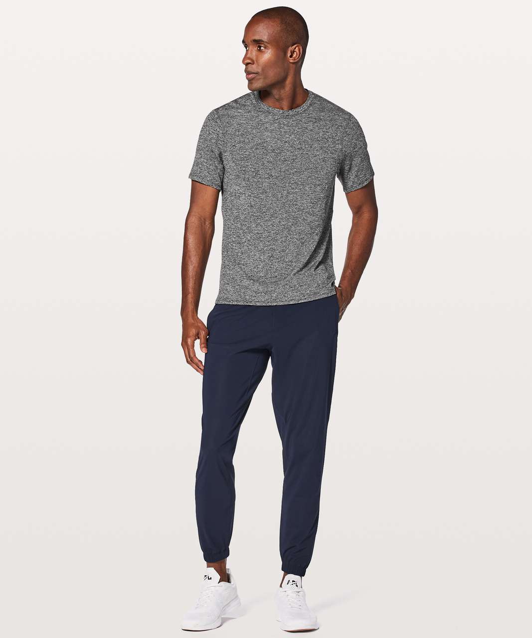 Lululemon Drysense Mesh Short Sleeve - Heathered Black (First Release ...