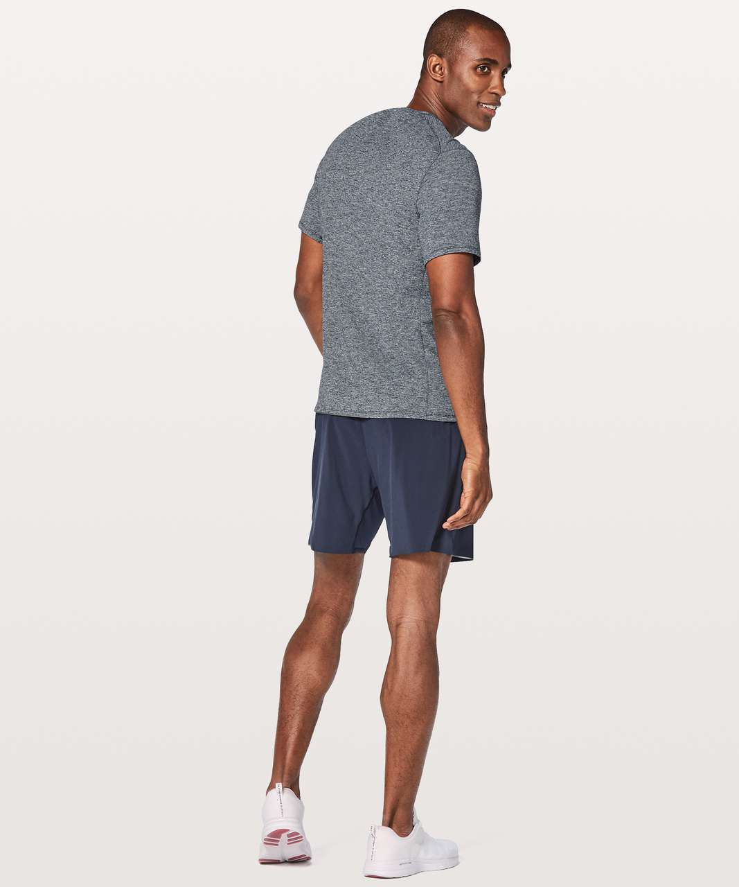 Lululemon Drysense Mesh Short Sleeve - Heathered True Navy (First Release)