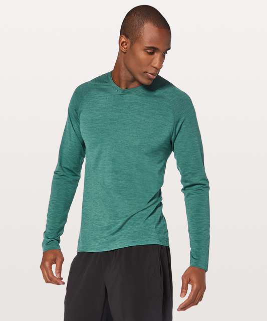 Lululemon Metal Vent Tech Long Sleeve - Heathered Black - lulu fanatics