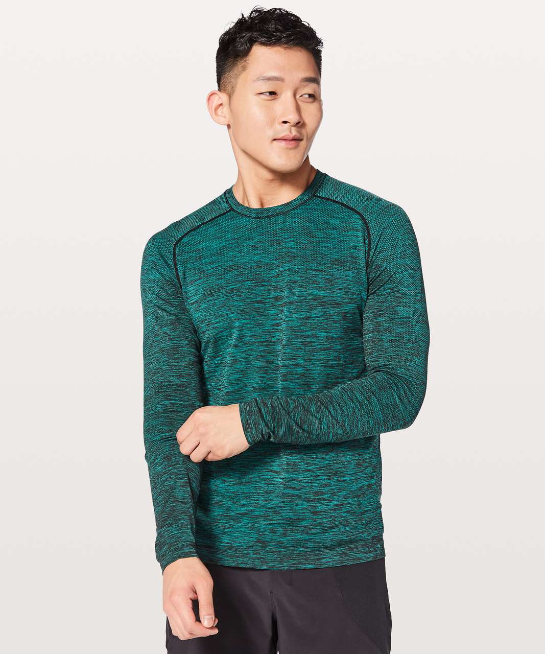 Lululemon Metal Vent Tech Long Sleeve - Spirit Green / Black