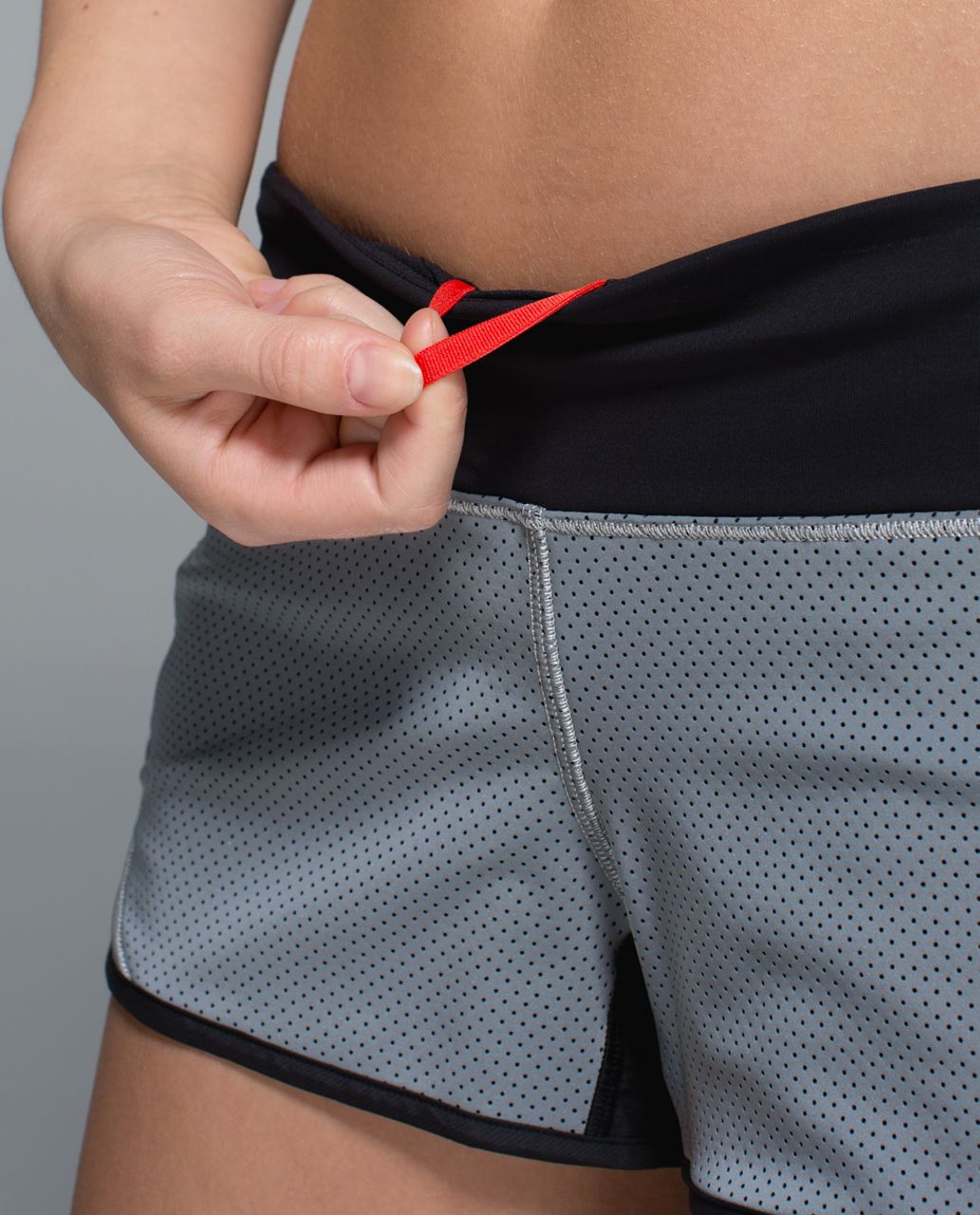 Lululemon Run:  Speed Short *Reflective - Silver / Black