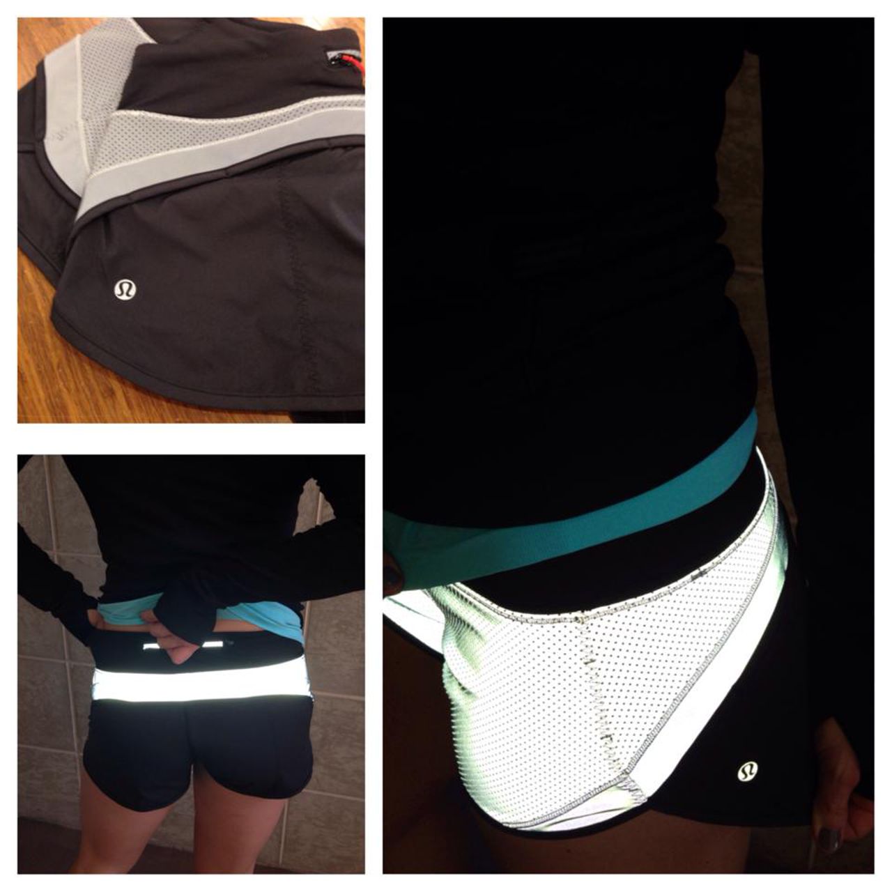 Lululemon Run:  Speed Short *Reflective - Silver / Black