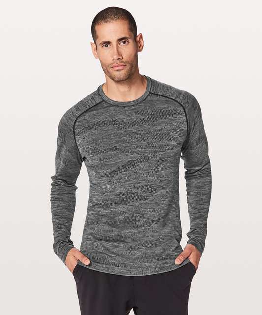 Lululemon Metal Vent Tech Long Sleeve - Heathered Black - lulu fanatics