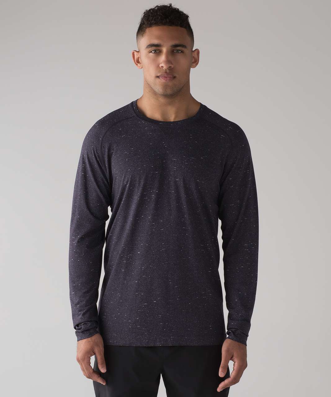 Lululemon Metal Vent Tech Long Sleeve - White / Black Grape