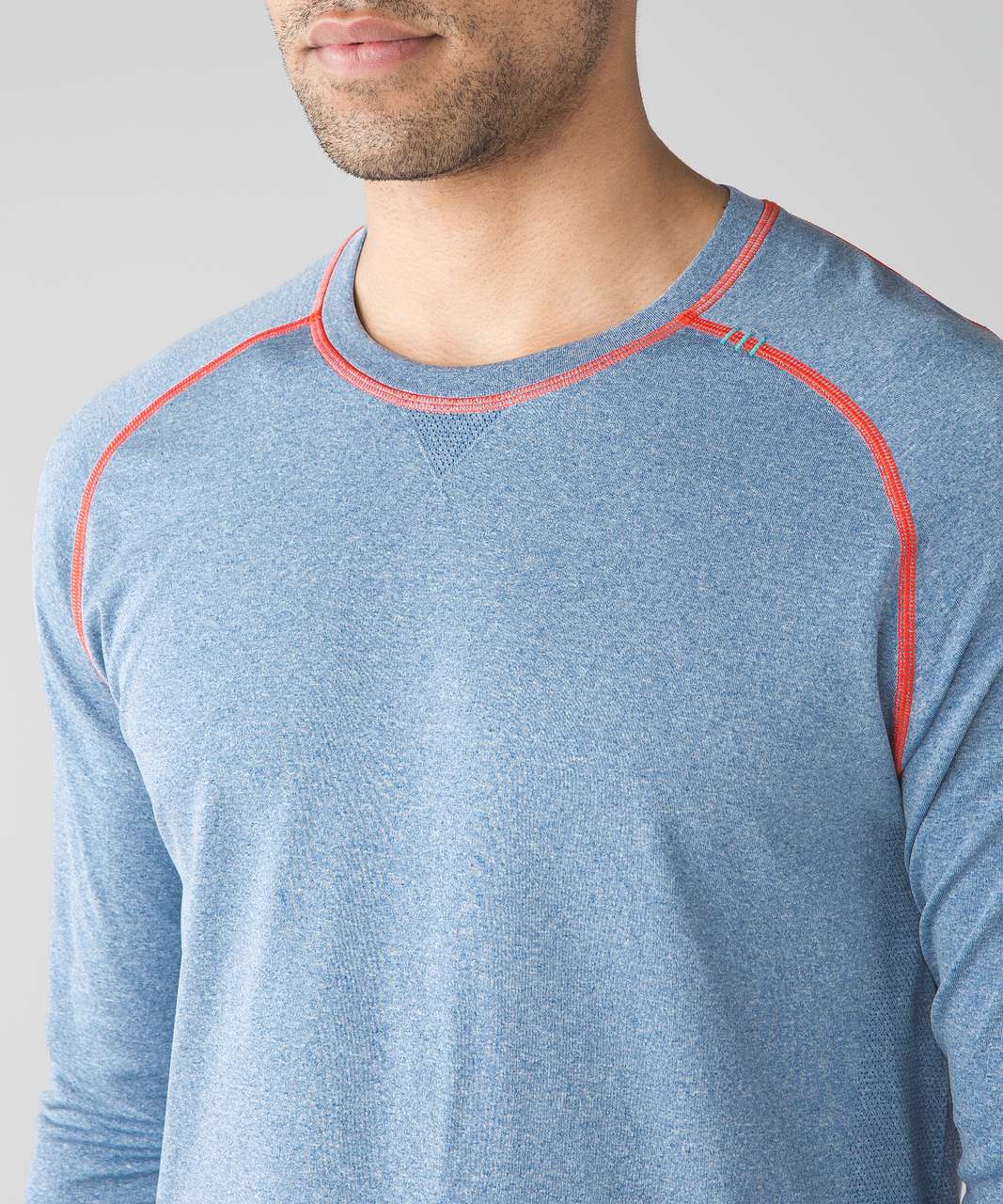 Lululemon Metal Vent Tech Long Sleeve - Heathered Rugged Blue