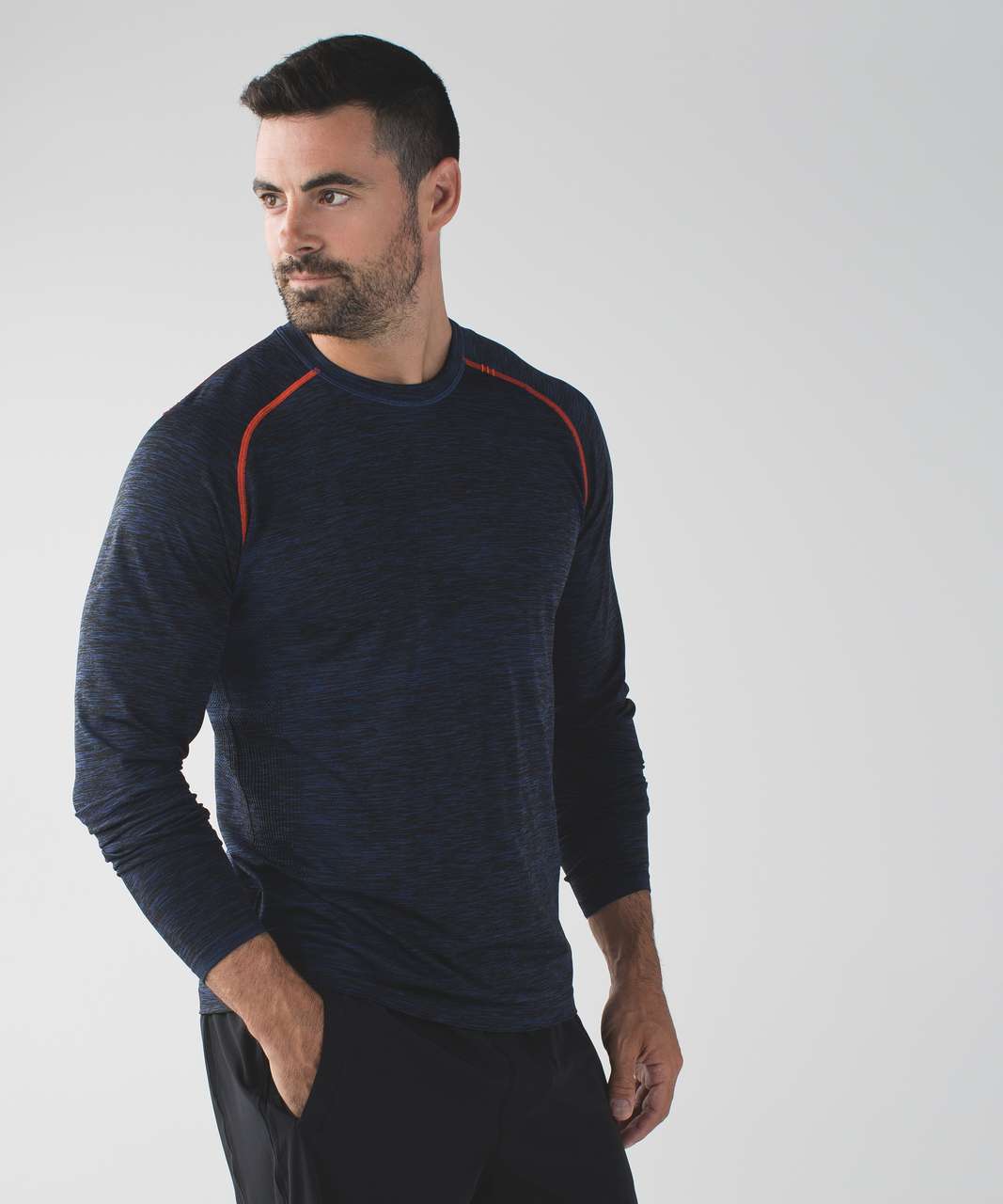 Lululemon Metal Vent Tech Long Sleeve - Lux Indigo / Black