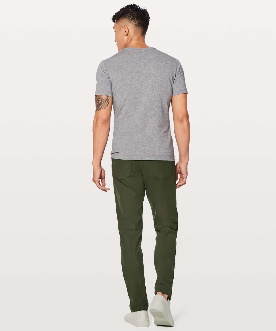 Lululemon ABC Pant Classic Fit Warpstreme Pants Mens 38 Olive Green 38x33