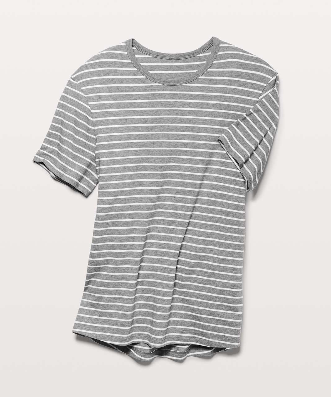 Gray and white sales striped tee