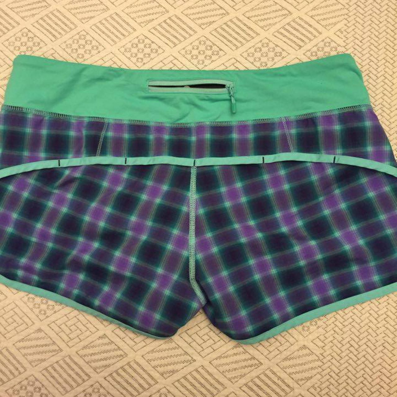 Lululemon Speed Short - River Rock/Oasis Ombre Plaid