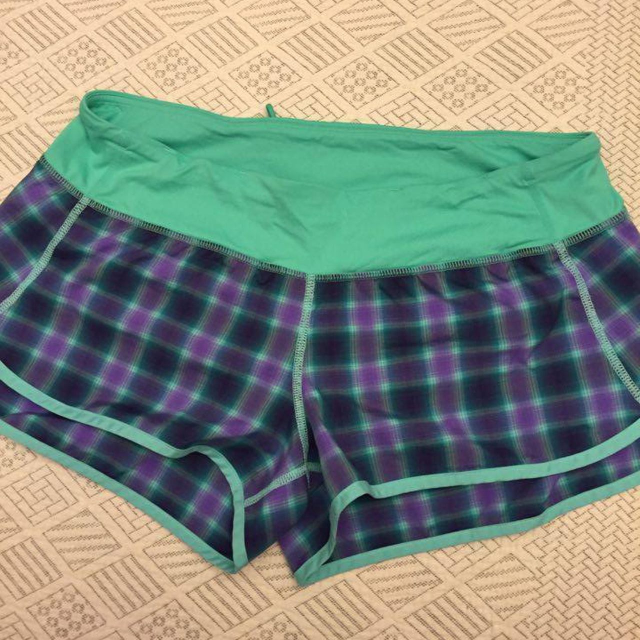 Lululemon Speed Short - River Rock/Oasis Ombre Plaid