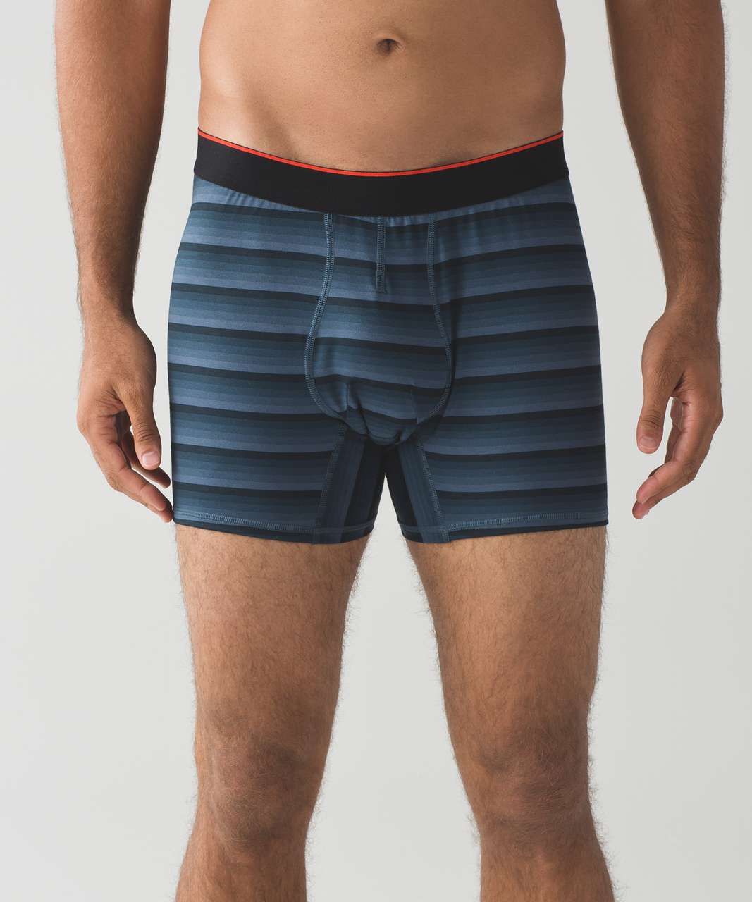 Lululemon No Boxer Boxer *5.5" - Grade Stripe Iron Blue Multi