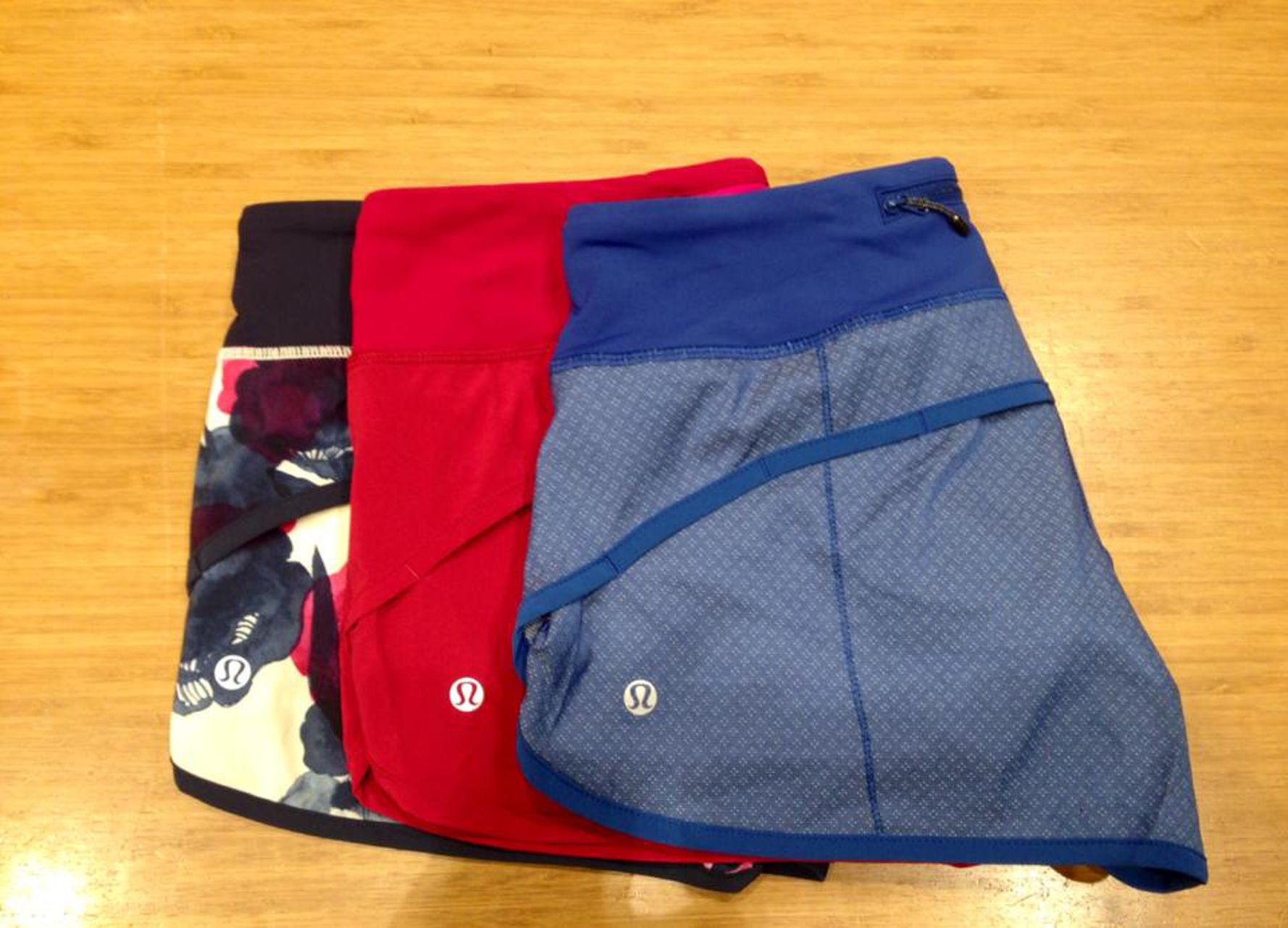 Lululemon Run:  Speed Short *4-way Stretch - Diamond Dot Swift Wicking Rugged Blue / Rugged Blue