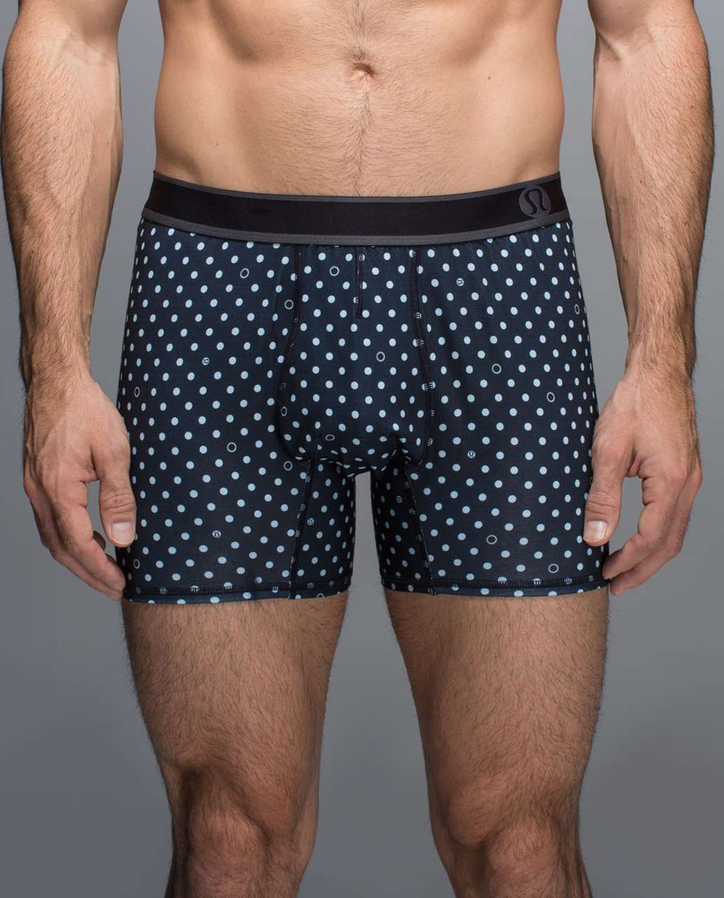 Lululemon No Boxer Boxer *5.5" - Iconic Polka Inkwell Caspian Blue