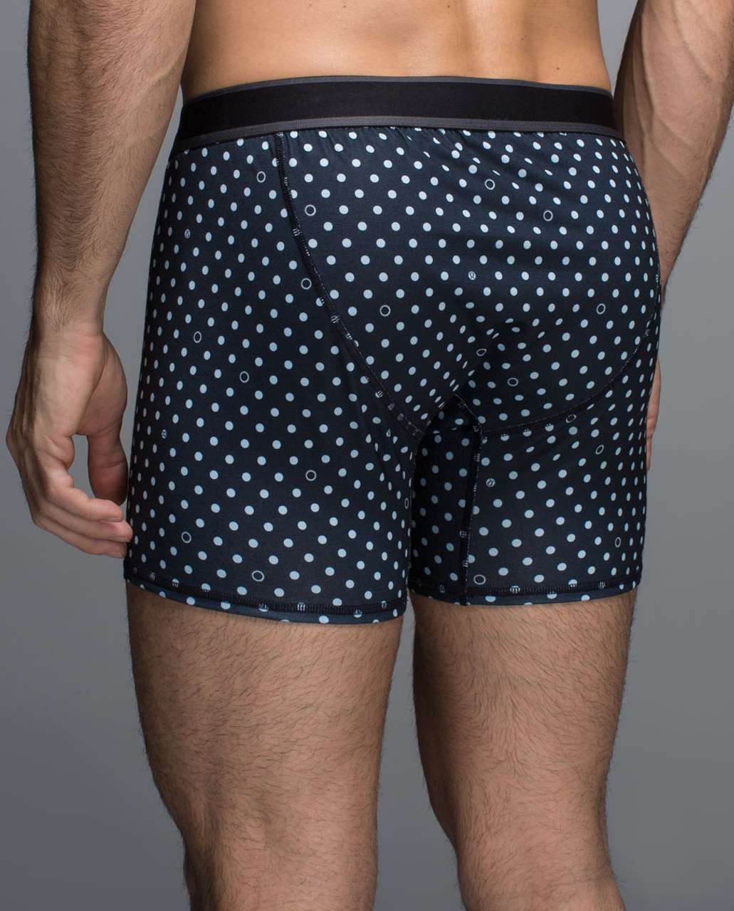 Lululemon No Boxer Boxer *5.5" - Iconic Polka Inkwell Caspian Blue