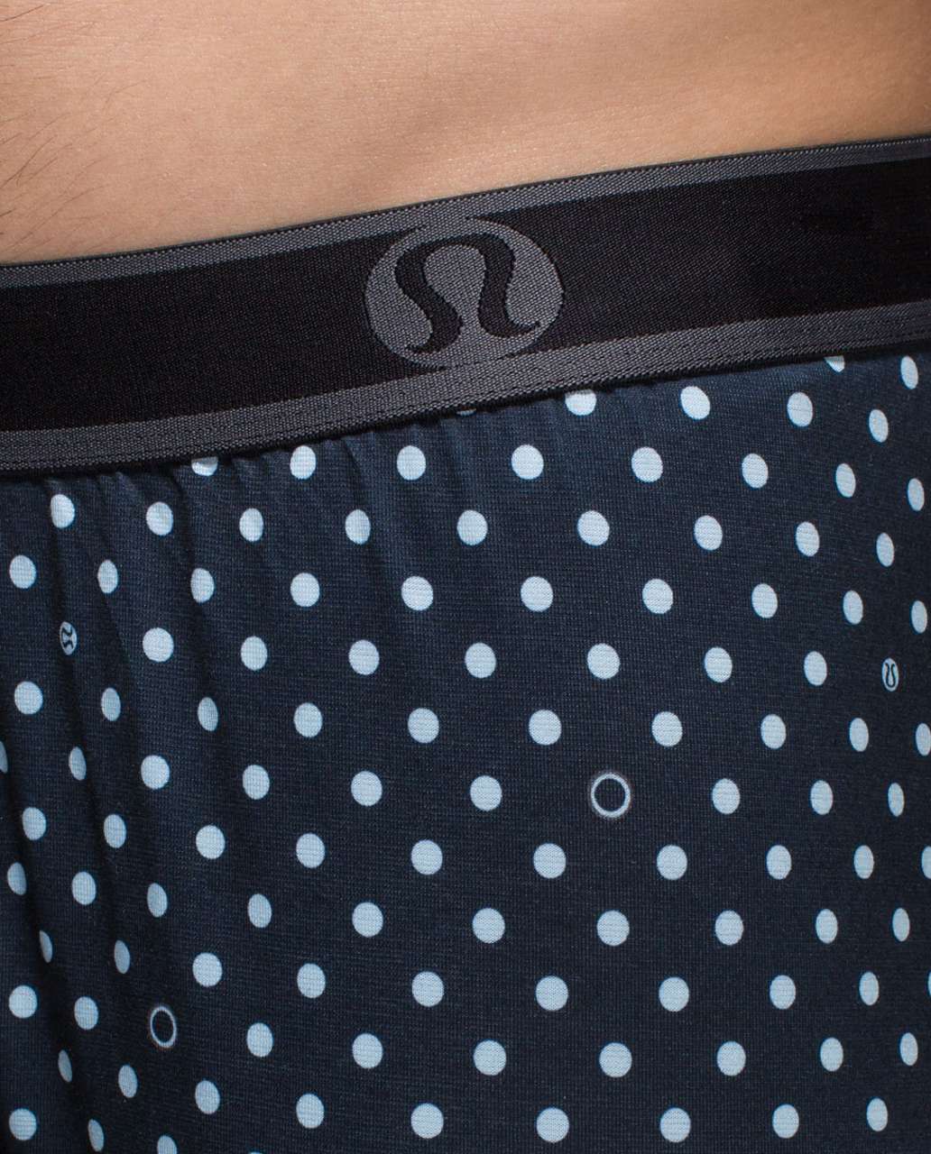 Lululemon No Boxer Boxer *5.5" - Iconic Polka Inkwell Caspian Blue