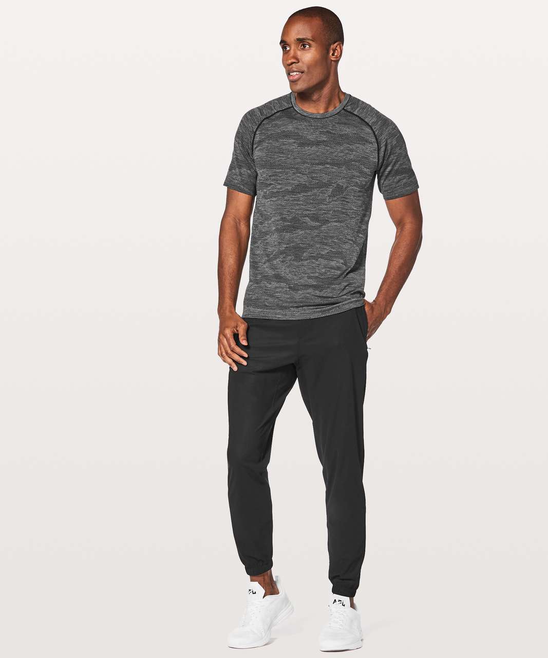 Lululemon Metal Vent Breathe Short Sleeve Toronto - City Camo / Silver Drop  / Black - lulu fanatics