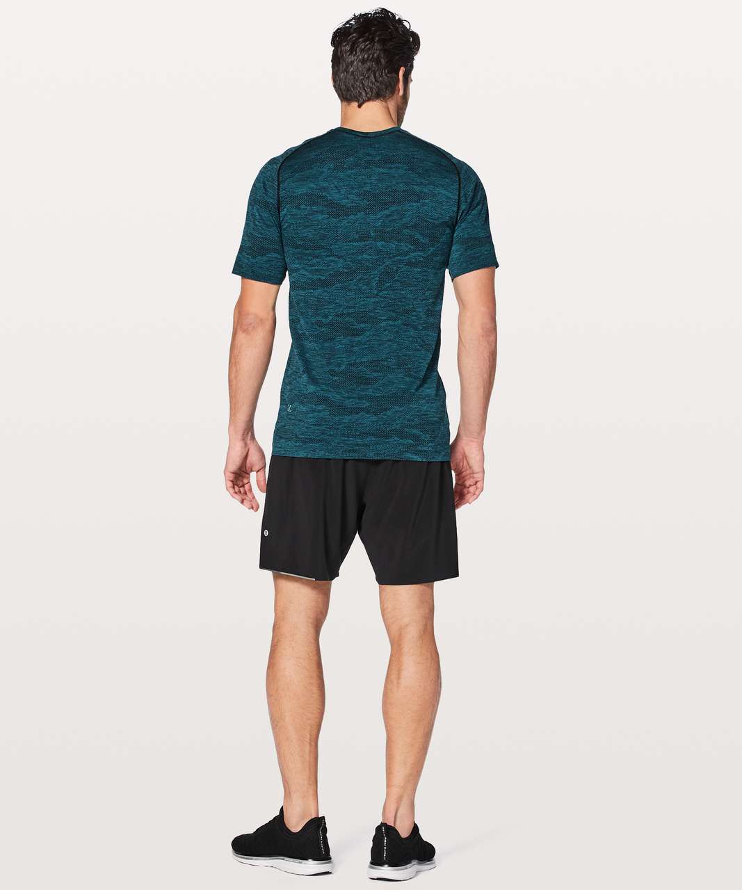 Lululemon Metal Vent Tech Short Sleeve - Black / Capri