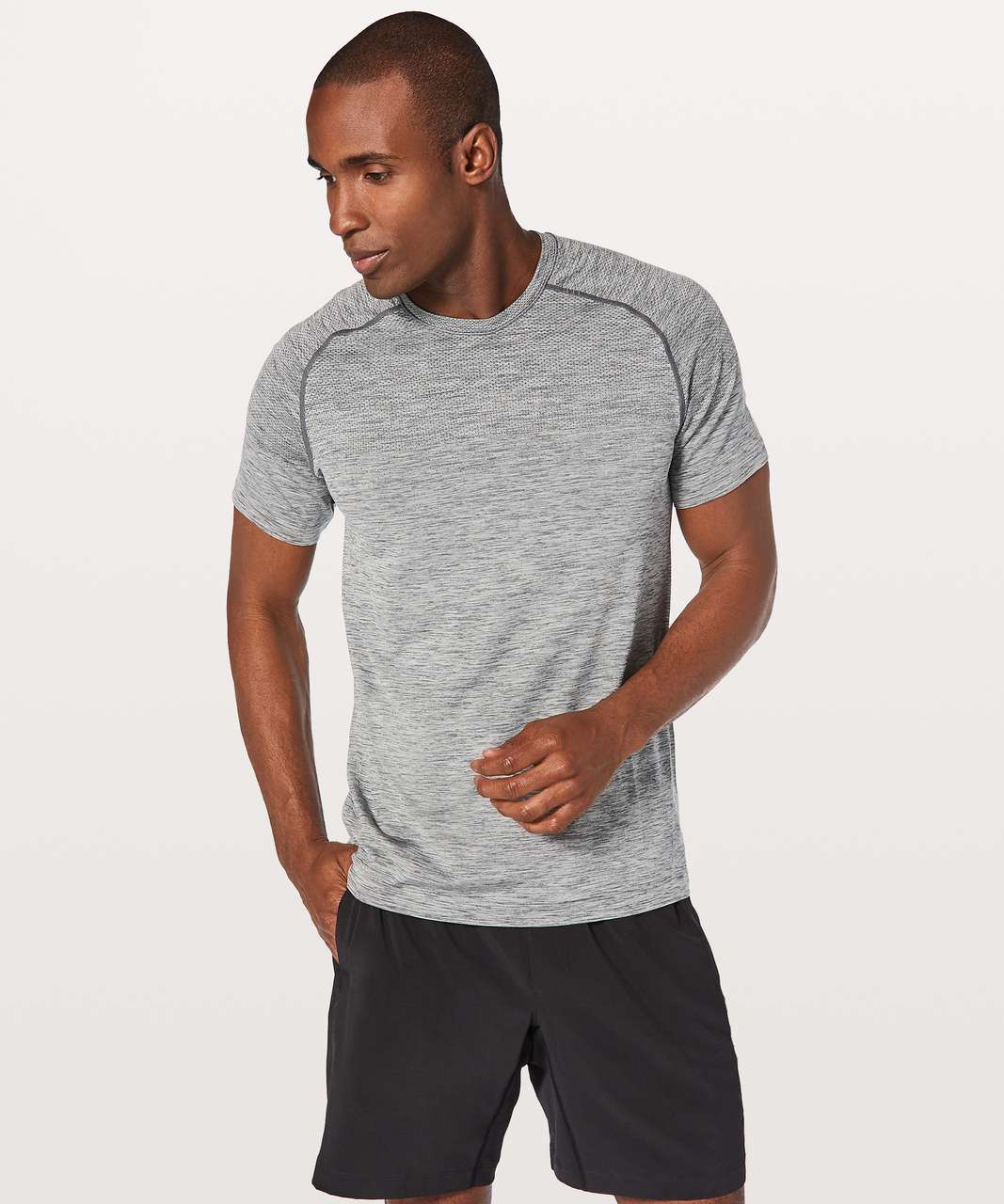 Lululemon Metal Vent Tech Short Sleeve - Slate / White - lulu fanatics