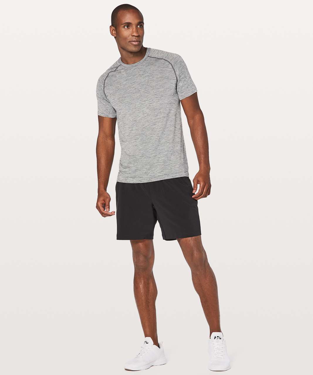 Lululemon Metal Vent Tech Short Sleeve - Slate / White - lulu fanatics