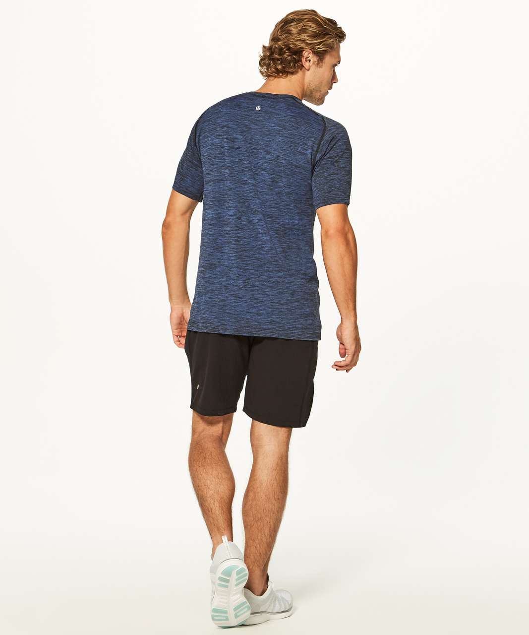 Lululemon Metal Vent Tech Short Sleeve - Cerulean Blue / Black