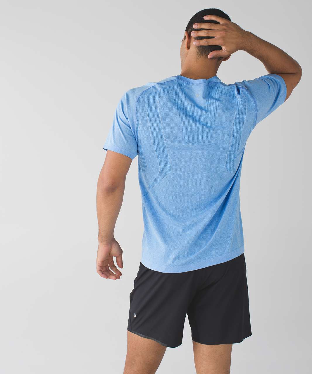 Lululemon Metal Vent Tech Short Sleeve - Heathered Lakeside Blue - lulu  fanatics