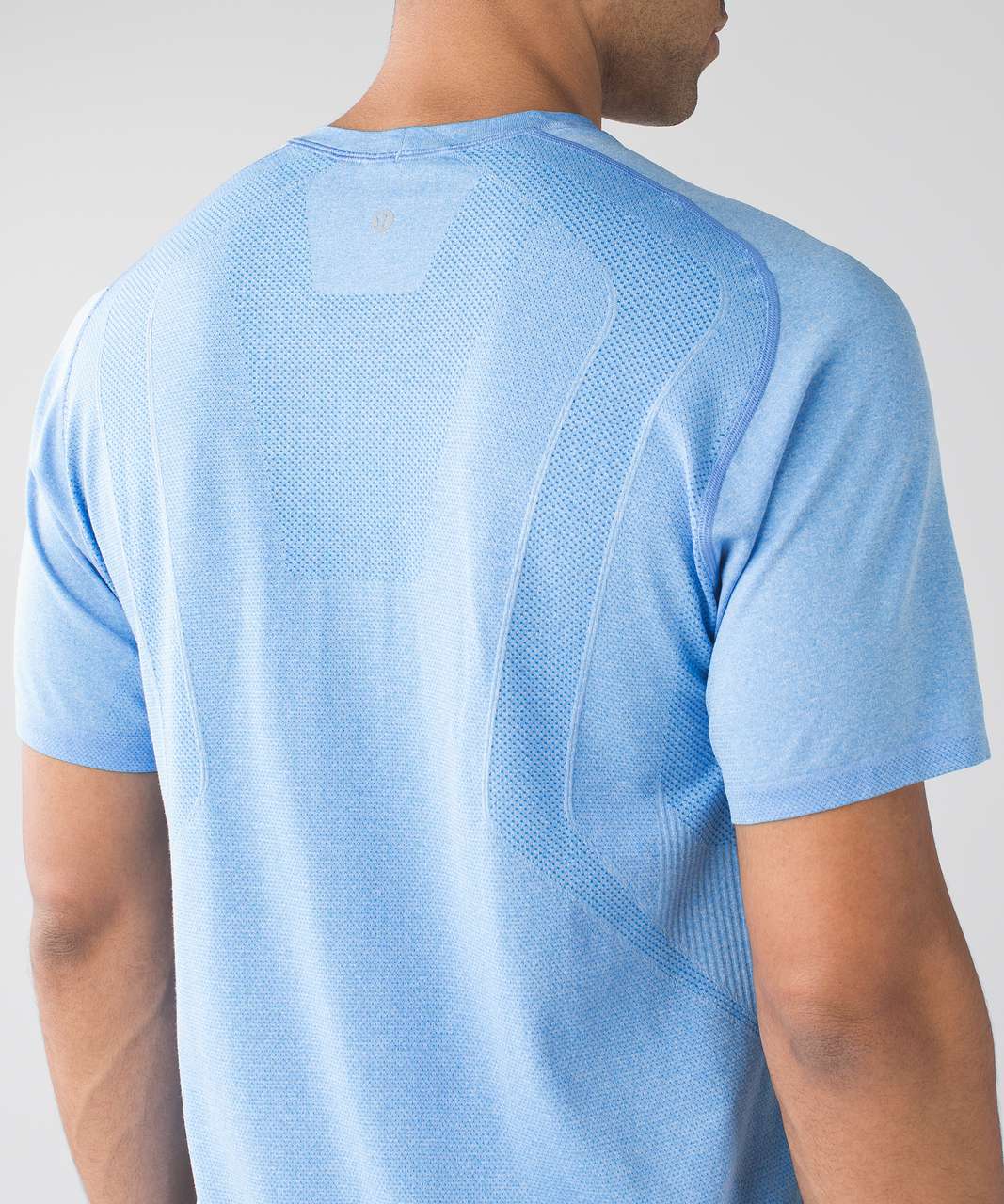 Lululemon Metal Vent Tech Short Sleeve - Heathered Lakeside Blue - lulu  fanatics