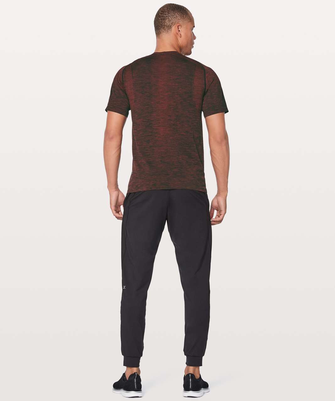 Lululemon Metal Vent Tech Short Sleeve - Oxblood / Black