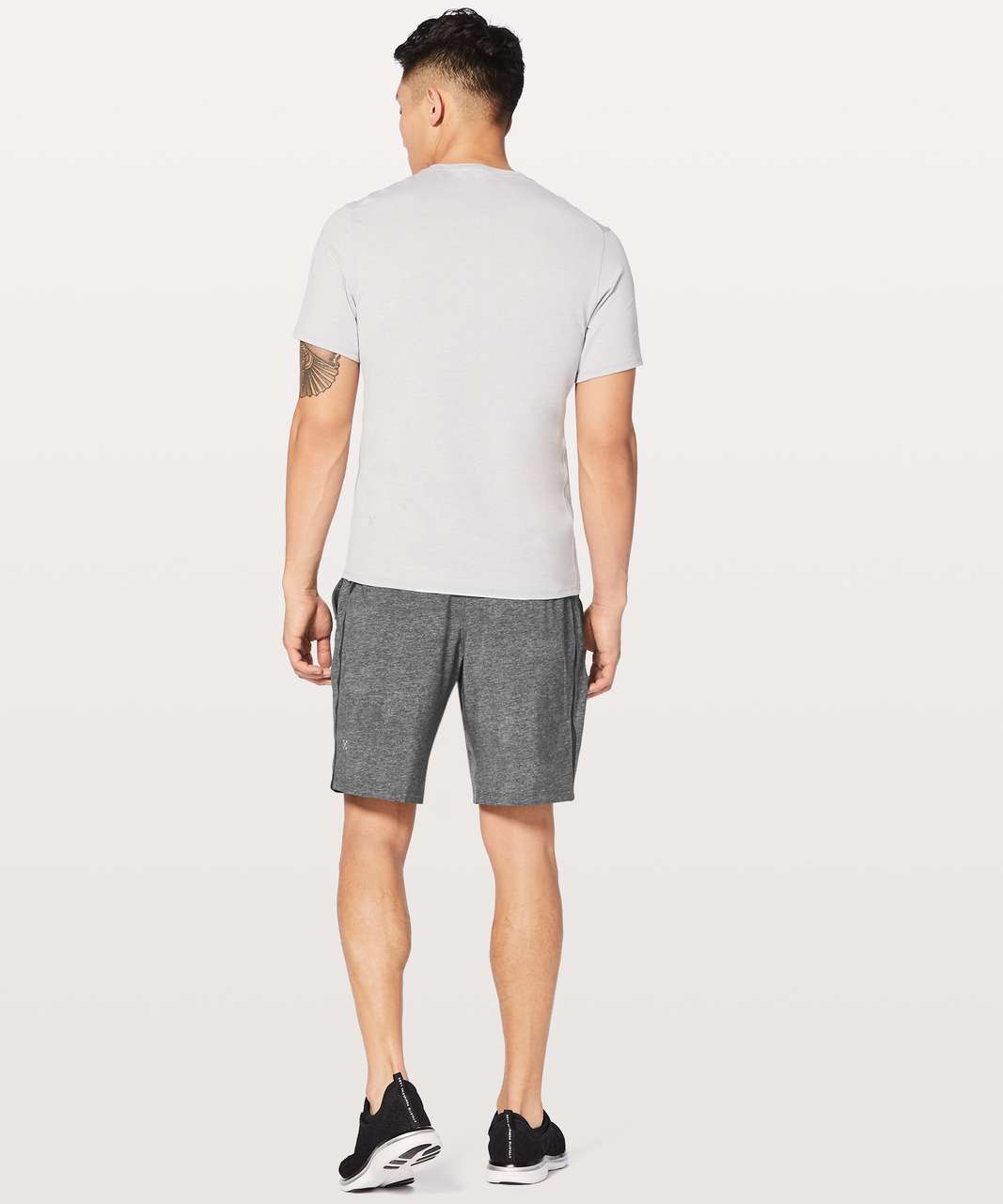 Lululemon Pace Breaker Short *9" - Heathered Texture Printed Greyt Deep Coal