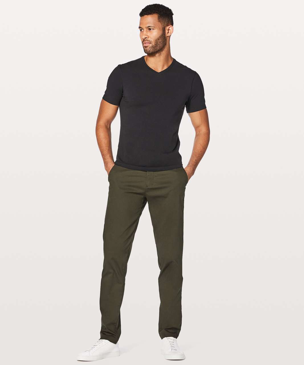 Lululemon Commission Pant Classic *Swift Cotton 34" - Dark Olive