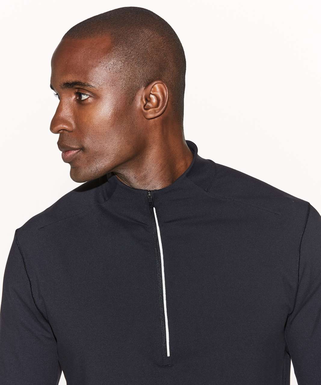 Lululemon Surge Warm 1/2 Zip - Black - lulu fanatics