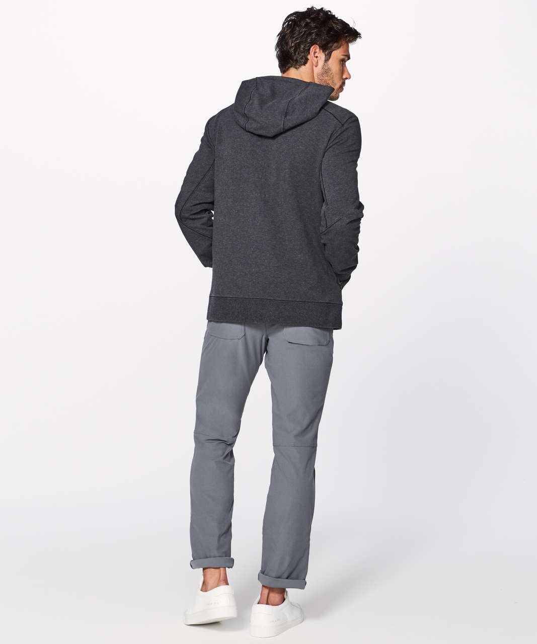 Lululemon Cross Cut Hoodie - Heathered Black