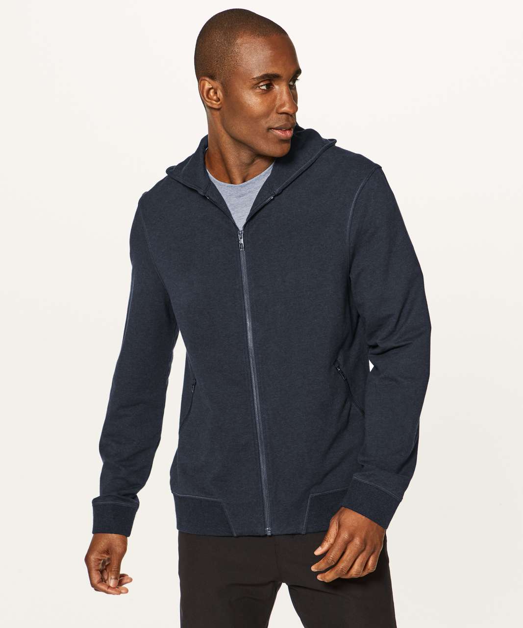 Lululemon Cross Cut Hoodie - Heathered Inkwell - lulu fanatics