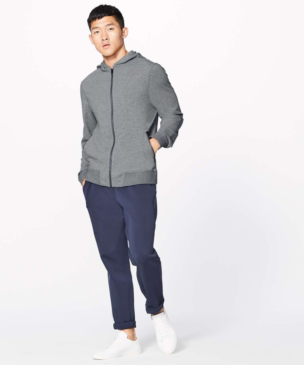 Lululemon Cross Cut Hoodie - Heathered Medium Grey