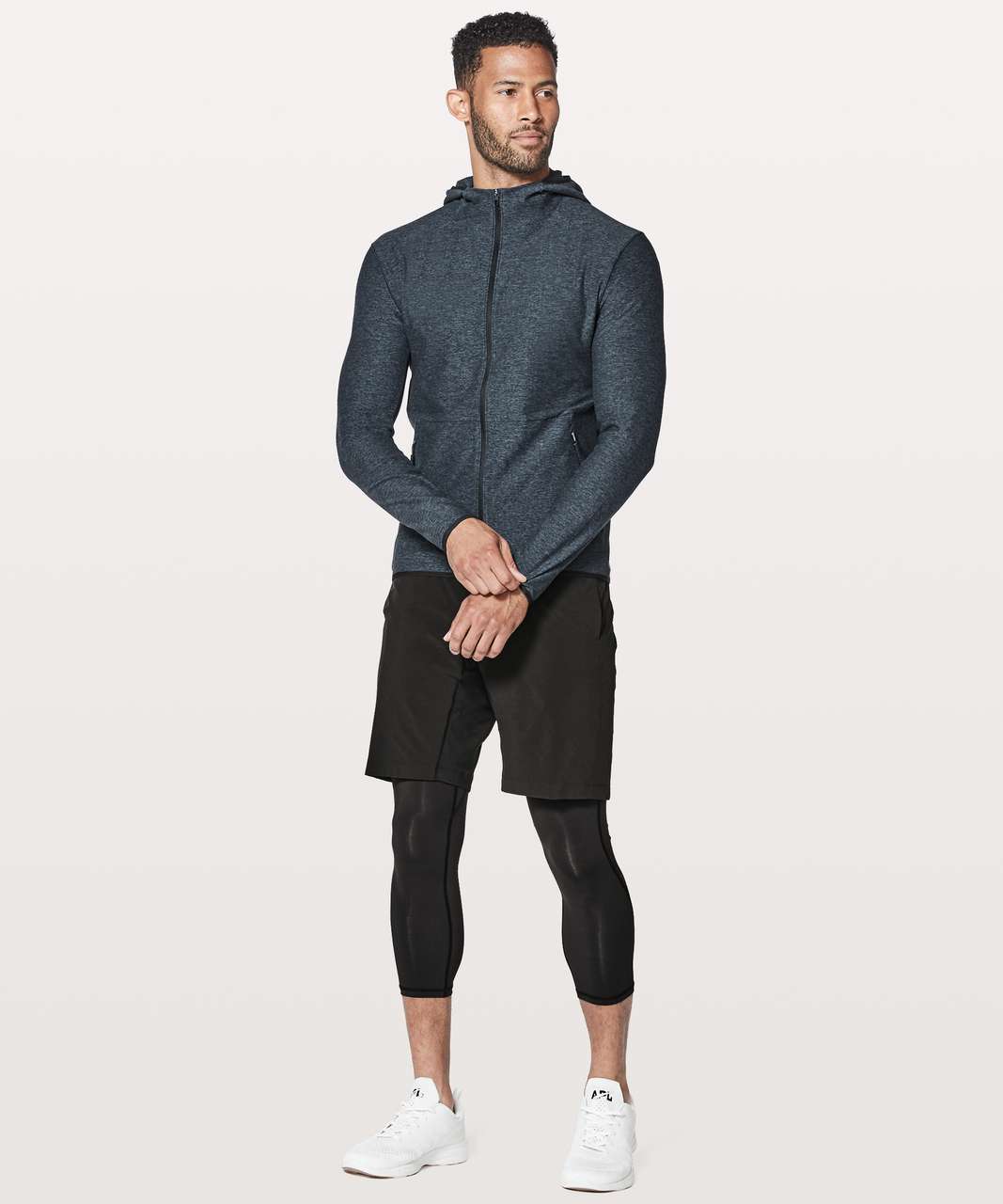 Lululemon Surge Half Zip - Black - lulu fanatics