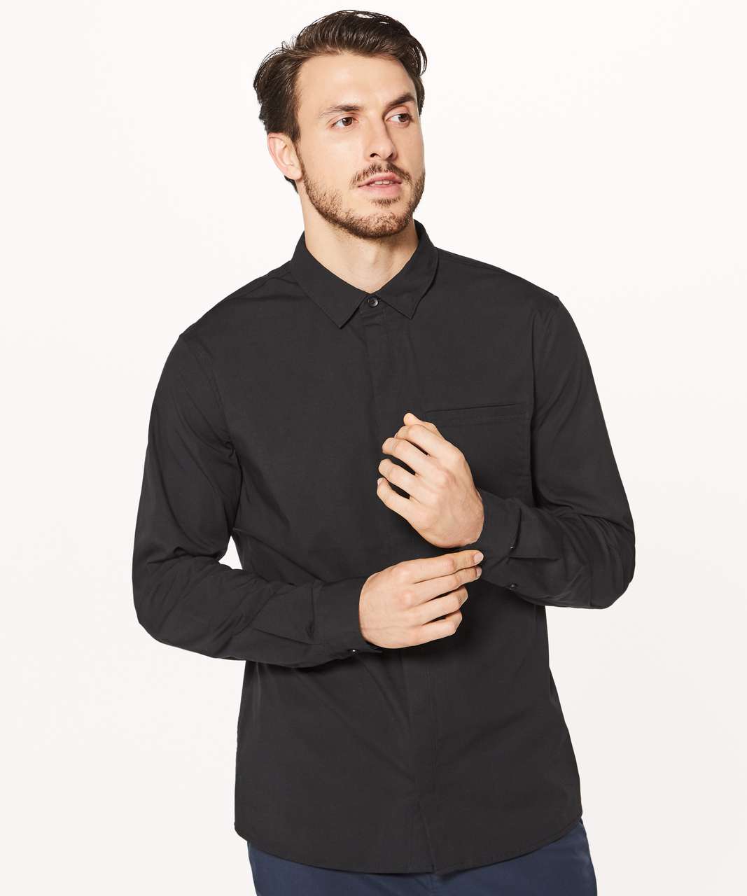 Lululemon Recommission Long Sleeve Buttondown - Black