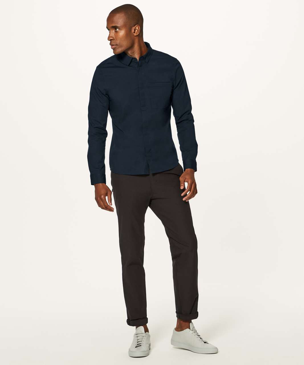 Lululemon Recommission Long Sleeve Buttondown - Classic Navy