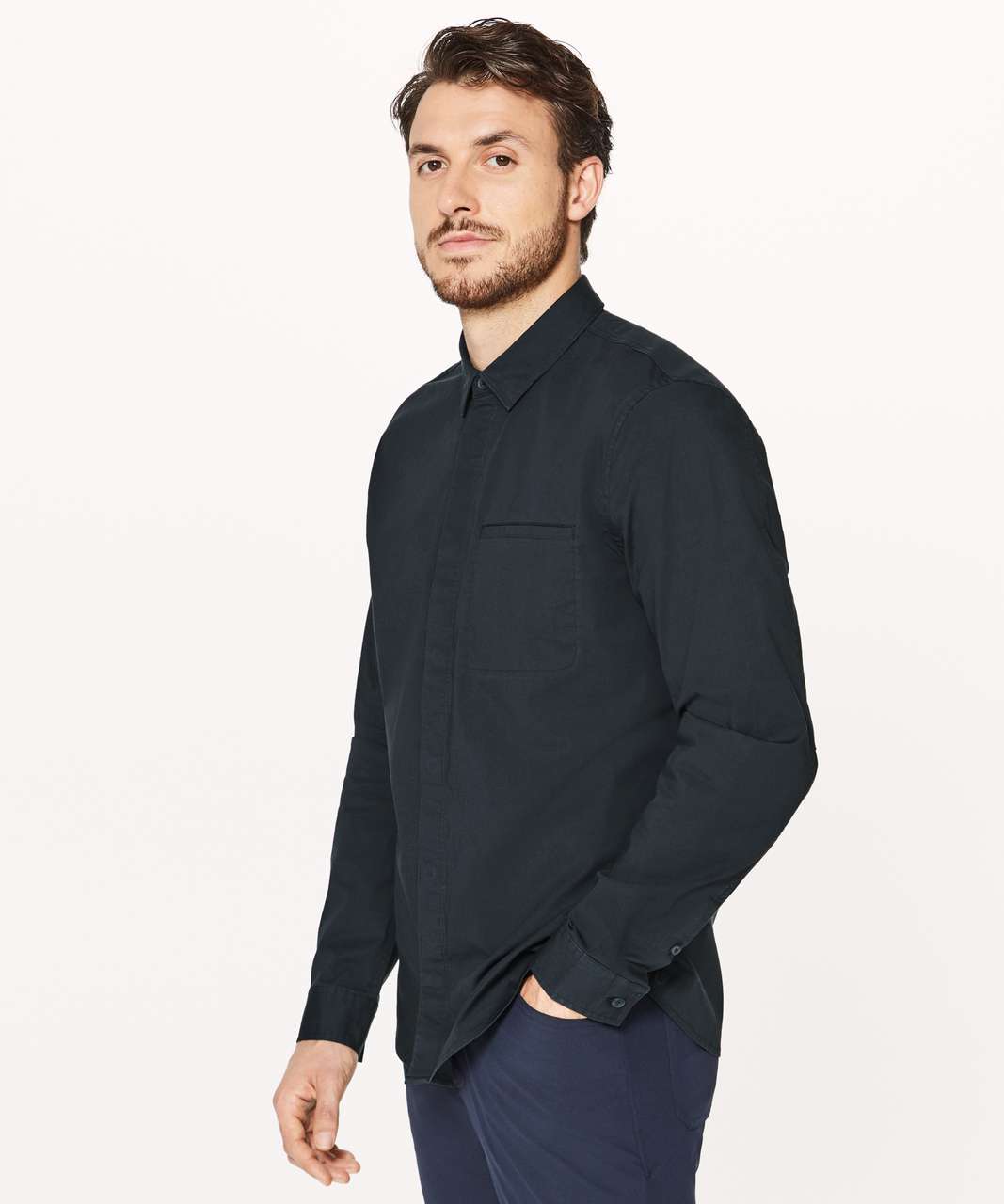 Lululemon Recommission Long Sleeve Buttondown - Melanite