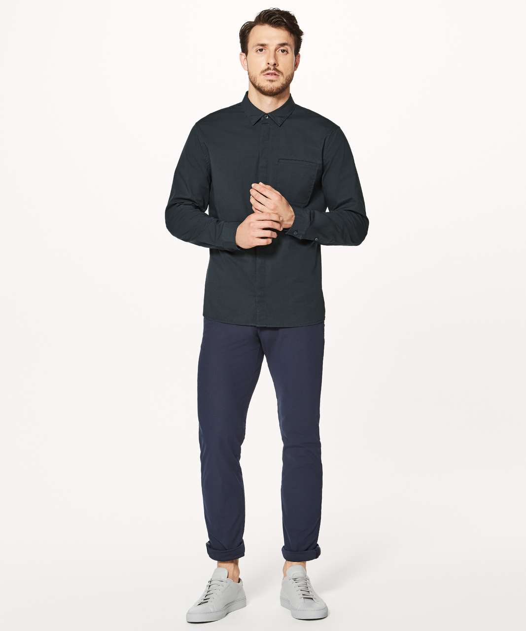 Lululemon Recommission Long Sleeve Buttondown - Melanite