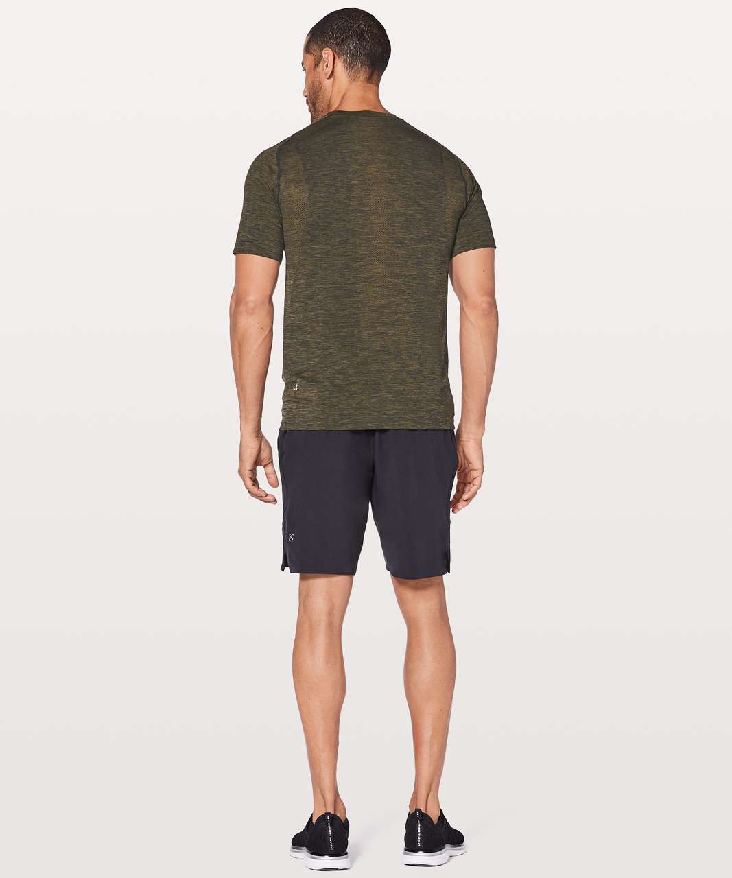 Lululemon Metal Vent Tech Short Sleeve - Deep Meadow / Black