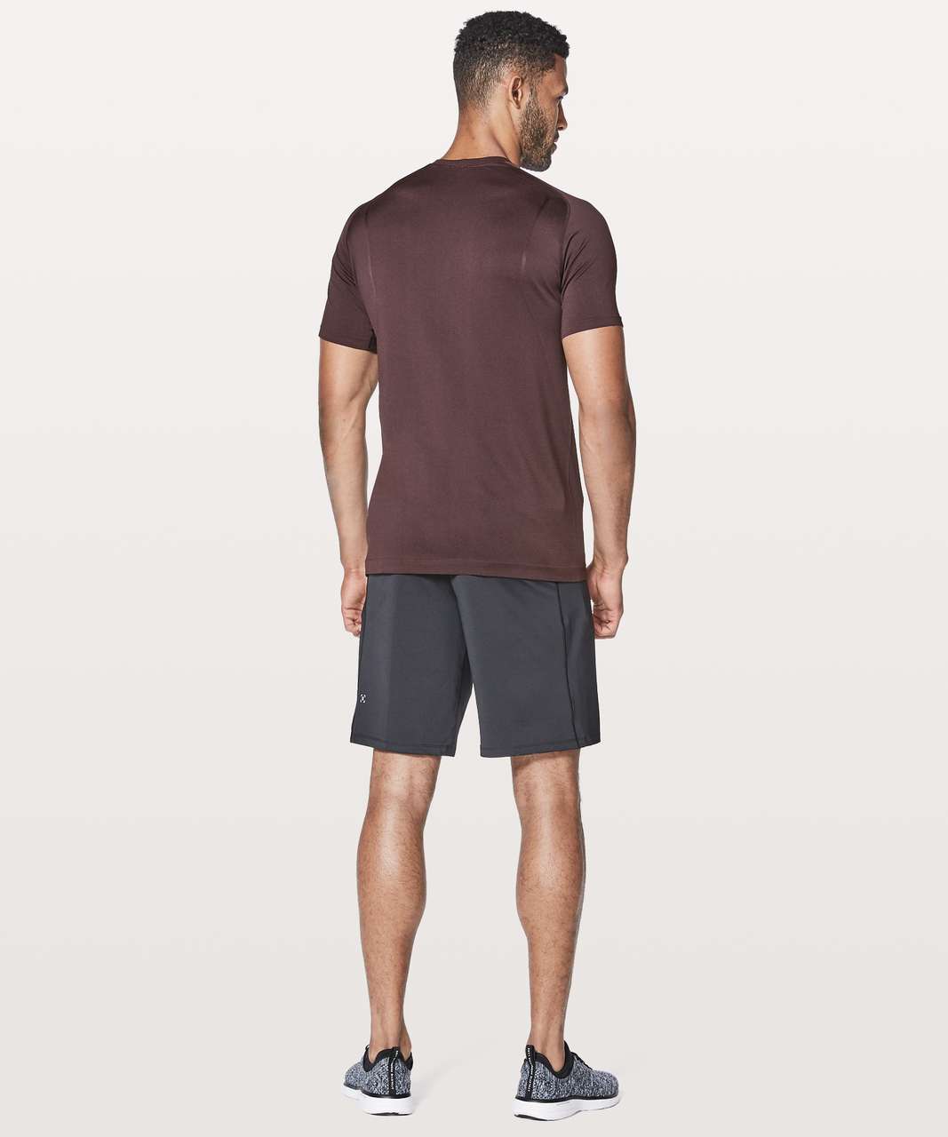 Lululemon Metal Vent Tech Short Sleeve - Black Cherry / Black Cherry